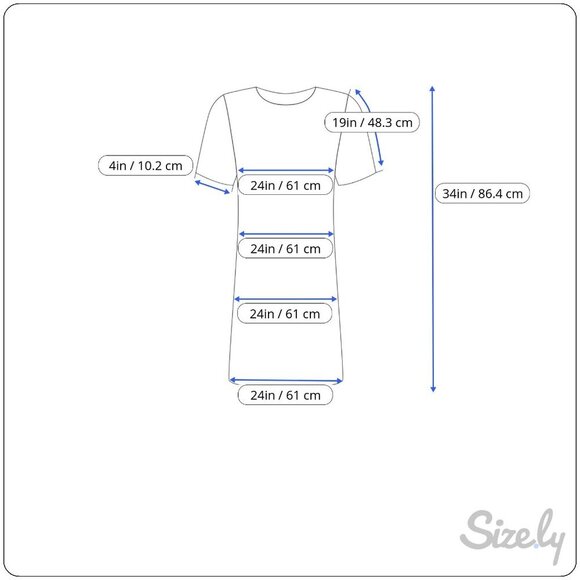 Vanite Couture 3/4 Sleeves Dress Stretchy Fabric Relaxed Fit Grey Women's OS NWT - Picture 8 of 8